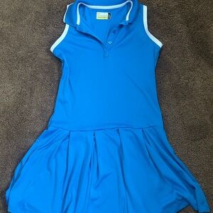 Stylish Blue Kids Sleeveless Dress